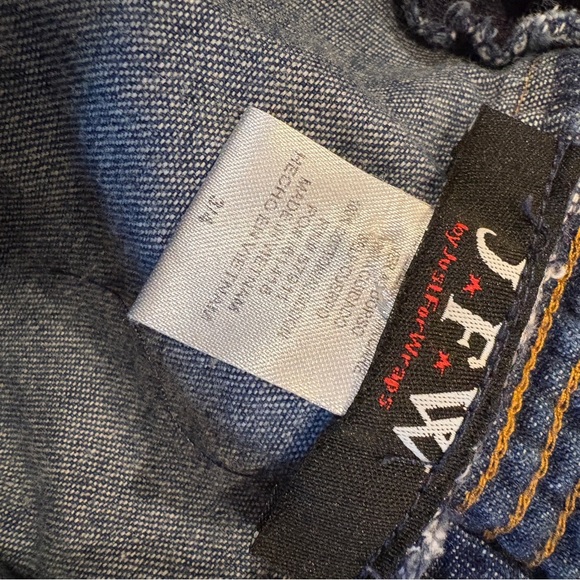 Vintage Y2K Blue Denim Mini Dress Western Rodeo - Picture 5 of 6